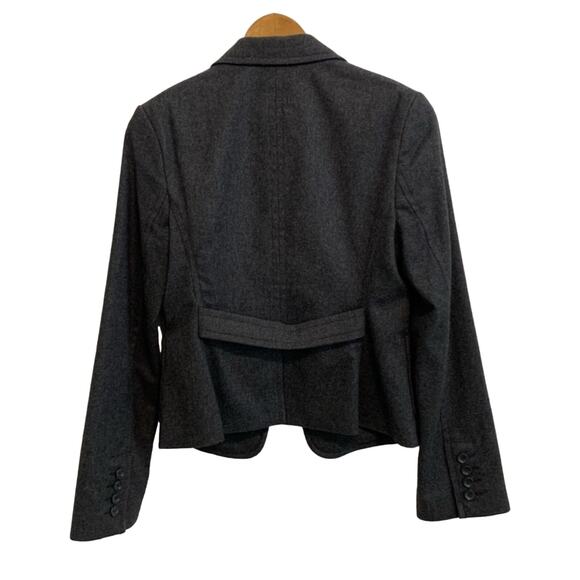 EXPRESS Dark Gray Wool Waist Length Blazer - Picture 10 of 10